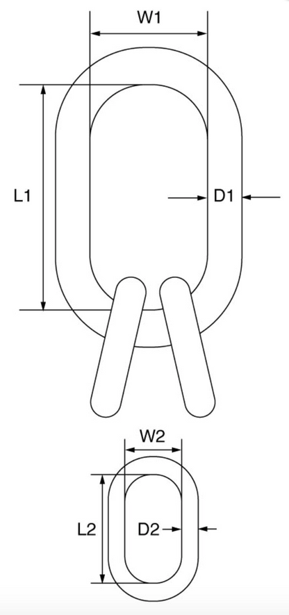 Cartec Grade 6 AISI 316L Quad Master Link Assembly