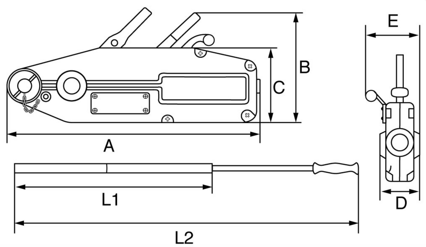 GT Viper Wire Rope Winch Puller to BS-EN 13157