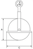 Gin Pulley Block (Painted) - WLL 250kgs from RiggingUK