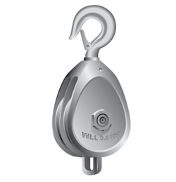  Galvanised Malleable Iron Block Swivel Hook