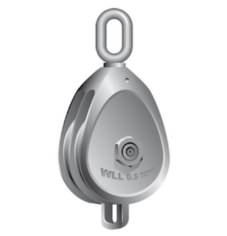  Galvanised Malleable Iron Block Oval Eye