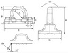 Cartec Grade 10 Double Base Weld-on Lashing Ring - 821X