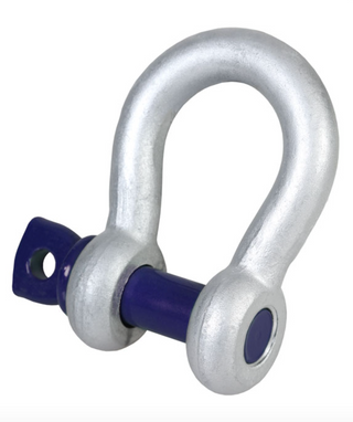  GT Blue Pin Grade 6 Bow Shackles with Screw Collar Pin