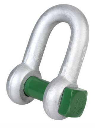  Green Pin Grade 6 Square Head Dee Shackle