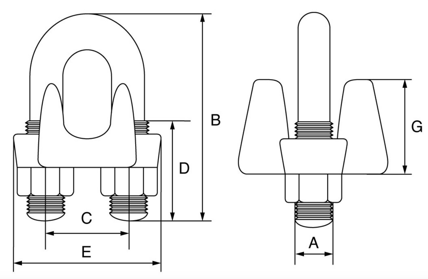 Wire Rope Grip BS EN Style - Type B