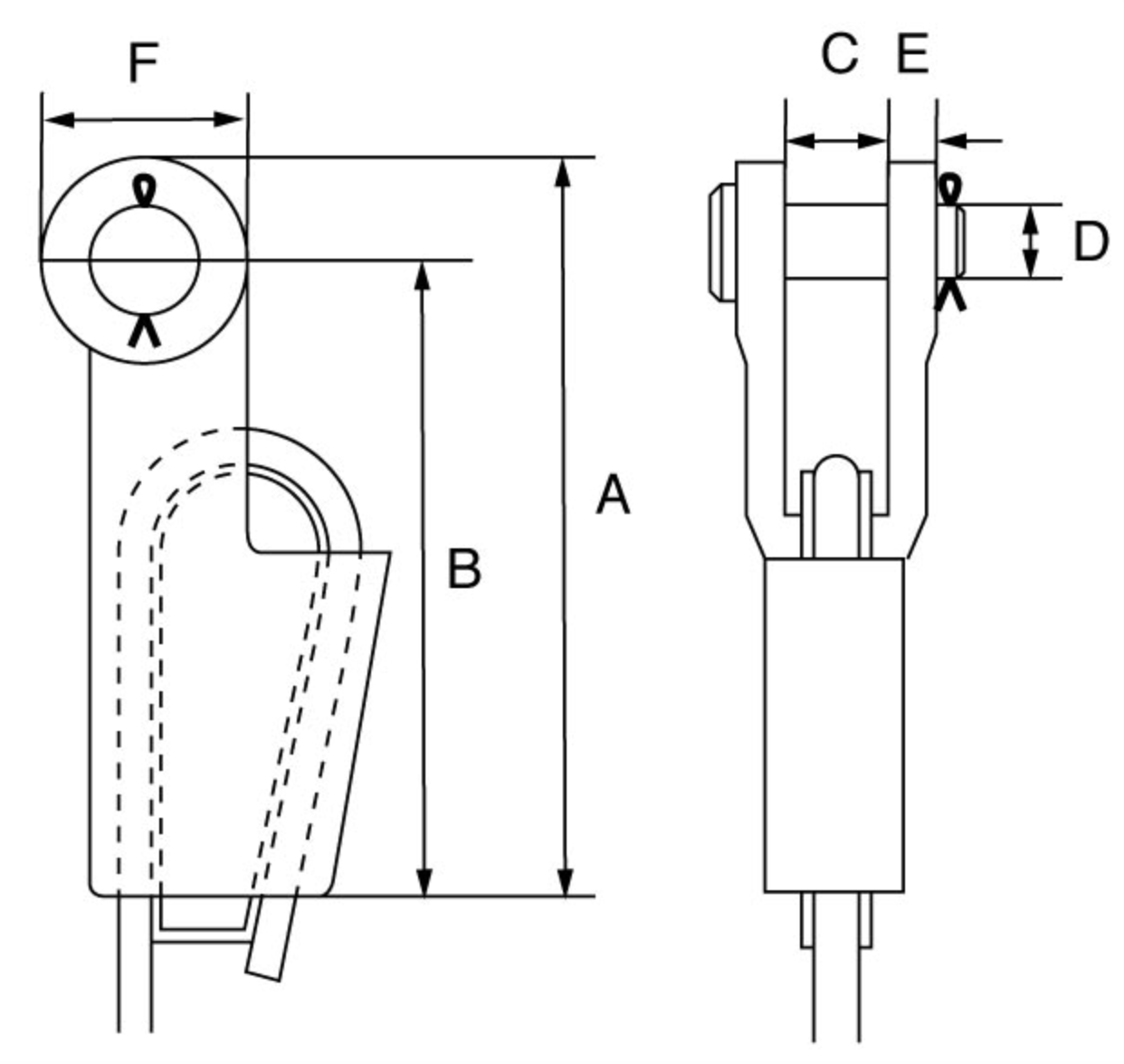 Green Pin Open Wedge Socket