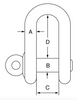 Stainless Steel Commercial Screw Pin Dee Shackle