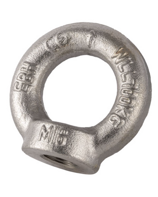  Stainless Steel Load Rated Eyenut - AISI 316