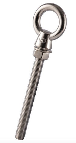  Stainless Steel Long Shank Eyebolt with Nut & Washer