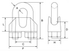 Stainless Steel AISI 316 Wire Rope Grip