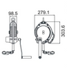 Kratos - 20m Olympe Wire Rope Fall Arrest Block c/w Integrated Recovery System