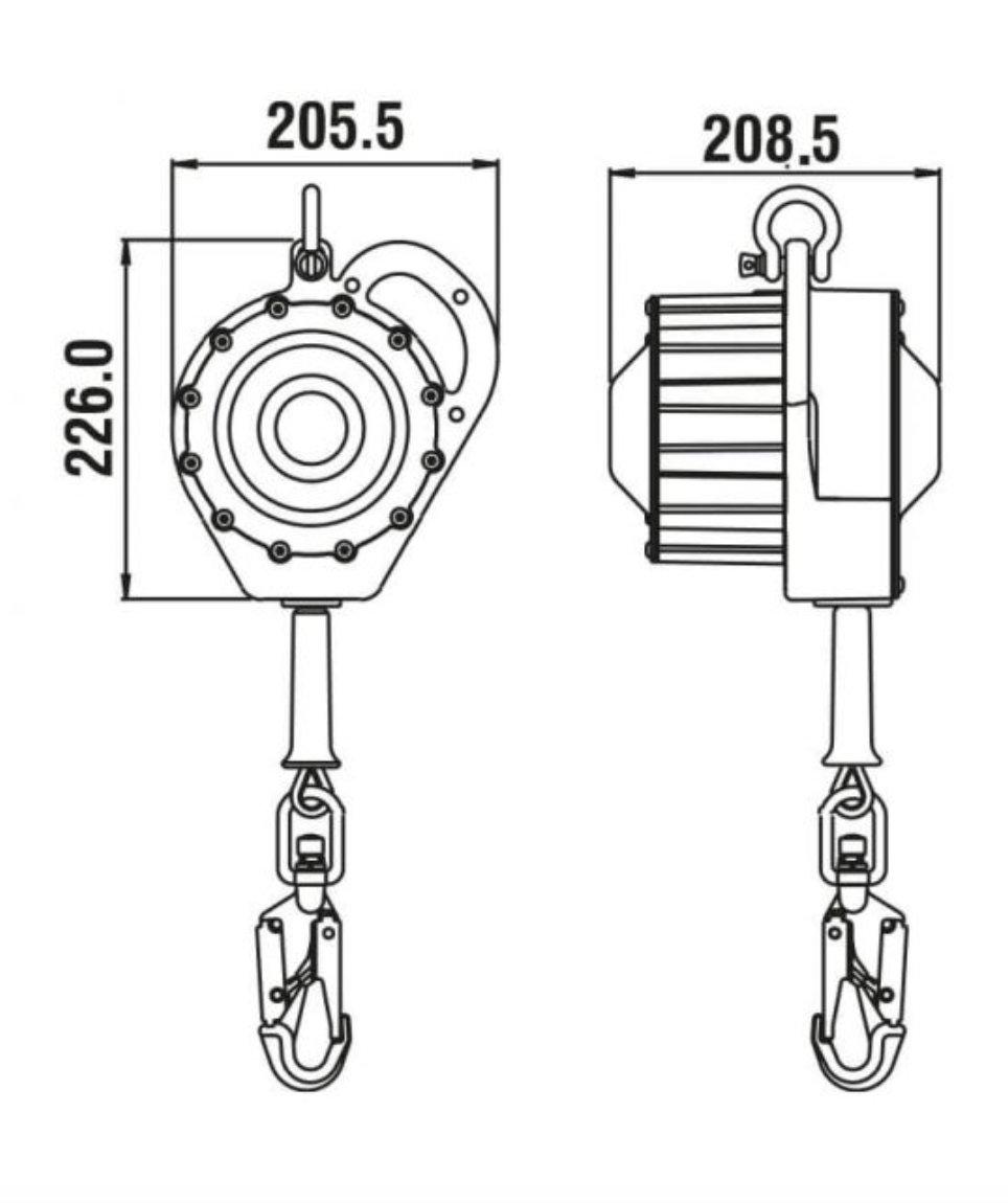 Kratos - 10m Triton Stainless Steel Waterproof Fall Arrest Block