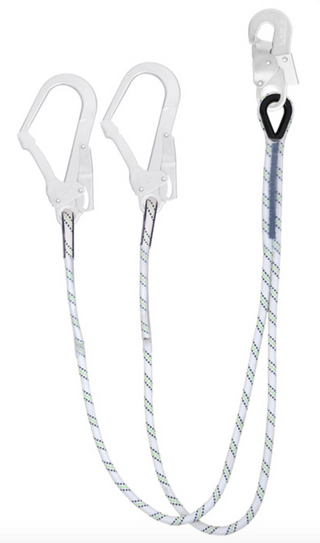  1m or 1.5m Y Forked Rope Restraint Kernmantle Lanyard
