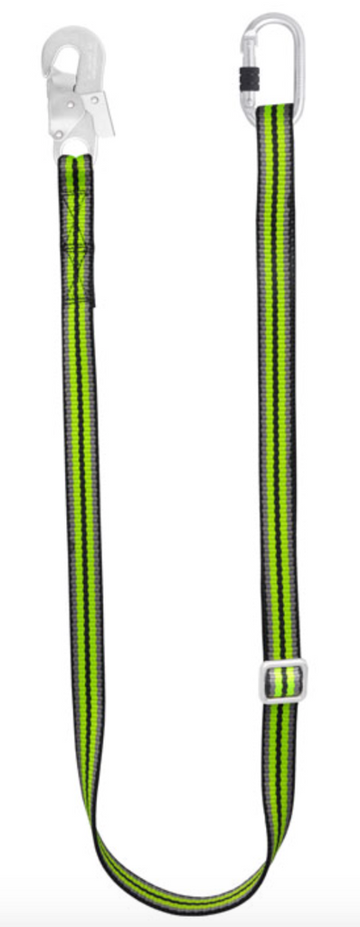 Kratos - Adjustable Work Positioning Webbing Lanyard - Length 1.2 to 2m