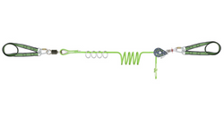  25m 4 User Horizontal Temporary Lifeline System with Integrated Rings