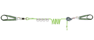  25m 4 User Horizontal Temporary Lifeline with Crossover Rings