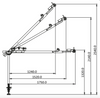 Kratos- Easy Safeway Extendable Davit Arm - Max Load Capacity 500kg