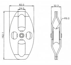 Simple Pulley with Moveable Flanges
