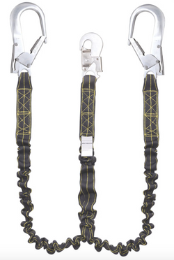  Kratos - 2m Revolta Forked Shock Absorbing Lanyard with Twin Scaff Hooks