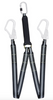 1m or 1.5m Flame Resistant Y Forked Twin Webbing Lanyard with Scaff Hooks