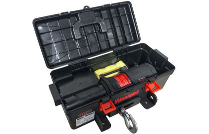 Trojan Portable Utility 12v (1814kg) Winch with Synthetic Rope