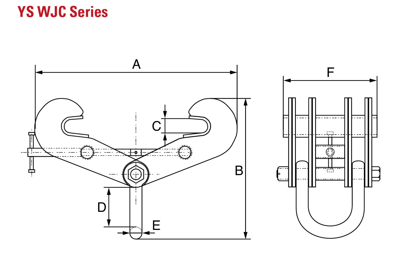 GT Viper Adjustable Beam Clamp - YS WJC Type