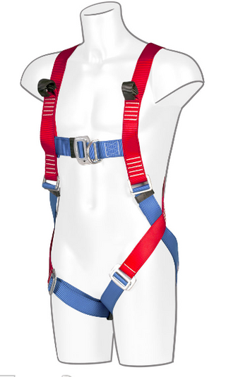  Portwest - 2 Point Harness - Red with Front & Back D-Rings