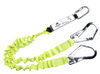 Portwest - Double Elasticated Lanyard With Shock Absorber Yellow - Length=1.8m