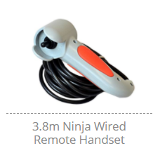  Replacement Hand Held 4 Pin Wired Remote 3.8m for Warrior Ninja Range
