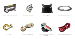 Ninja 2500 (1134Kg) Electric Winch with Steel Cable