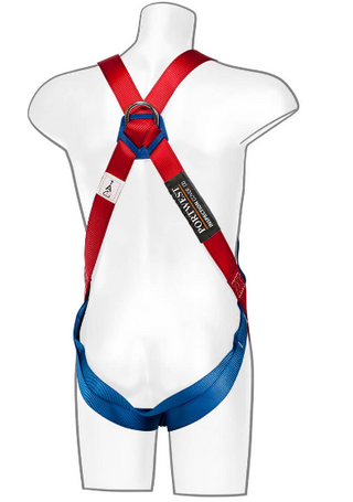 Portwest - 2 Point Harness - Red with Two Chest Loops & Adjustable Quick Release