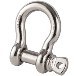  Stainless Steel Load Rated Screw Collar Pin Bow Shackle