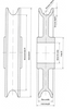Technical Drawing of ORPTECH Pulley/Sheave