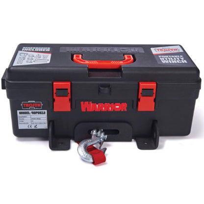 Trojan Portable Utility 12v (1814kg) Winch with Synthetic Rope