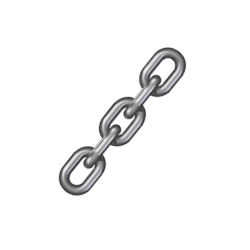  Short Link Chain Commercial Galvanised  (Sold By the Meter)