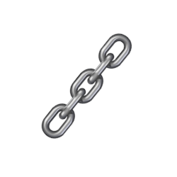 Short Link Chain Commercial Galvanised  (Sold By the Meter)