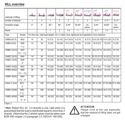 RUD VWBG Load Ring Bolted WLL overview