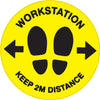 Workstation Keep 2m Distance