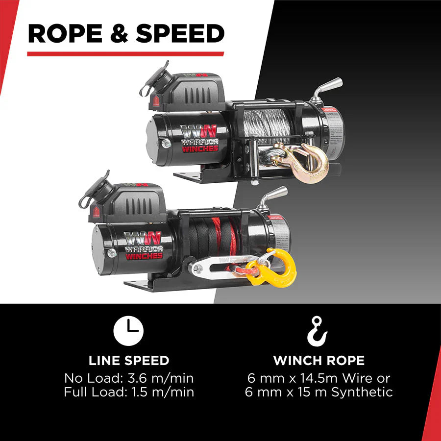 Ninja 4500 (2041kg) Electric Winch with Synthetic Rope