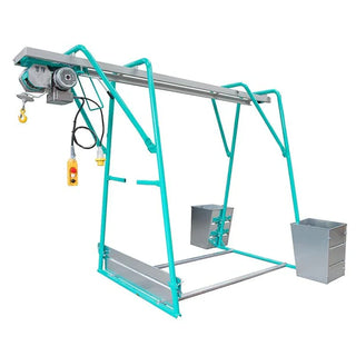  IMER ET300 Complete Builders Gantry Hoist 300kg - 110v - 30m Wire Rope