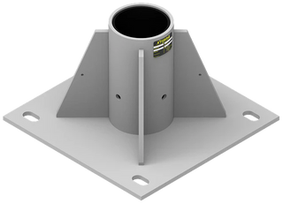  Xtirpa 102mm Centre Mount Floor Adaptor, 316 Marine Grade Stainless Steel