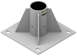  Xtirpa 102mm Centre Mount Floor Adaptor, 304 Stainless Steel