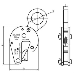TIGER DRUM LIFTING CLAMP - CDL