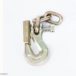 Locking Grab Hook with 3 Chain Links - For Portable Winch