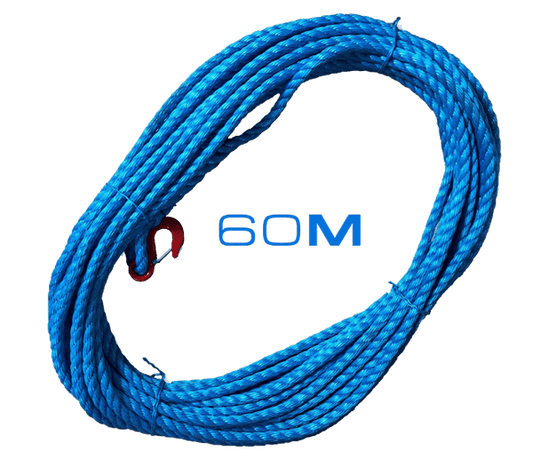 Securpulley 18mm Diameter Polypropylene Rope - 60m with Hook