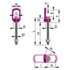 RUD VLBG-PLUS LOAD RING METRIC THREAD MAXIMUM LENGTH